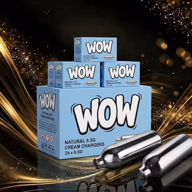 Капсули райски газ WOW 8.5G — N2O капсули food-grade